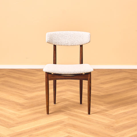 Danish set of 3 dining chairs in Santos rosewood