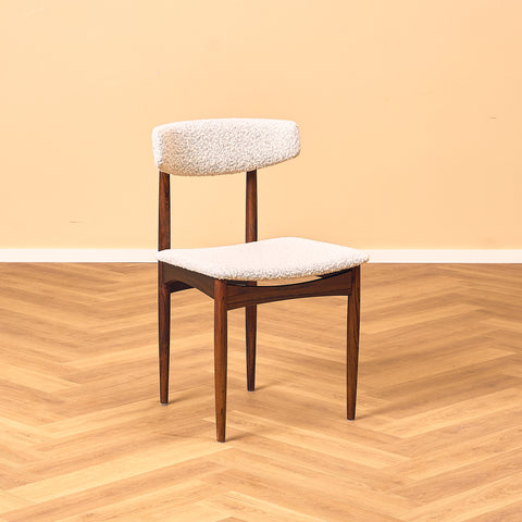 Danish set of 3 dining chairs in Santos rosewood