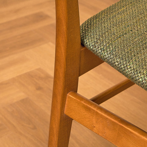 Danish dining chairs in teak/oak and beech by Farstrup (Copy)