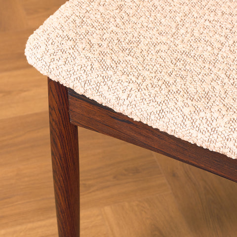 Danish set of 3 dining chairs in Santos rosewood