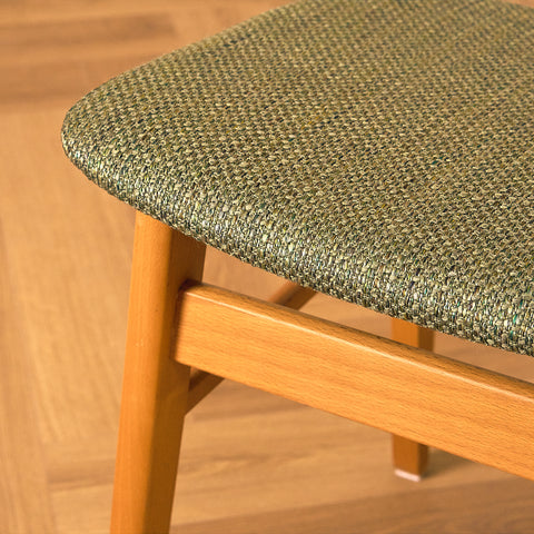 Danish dining chairs in teak/oak and beech by Farstrup (Copy)