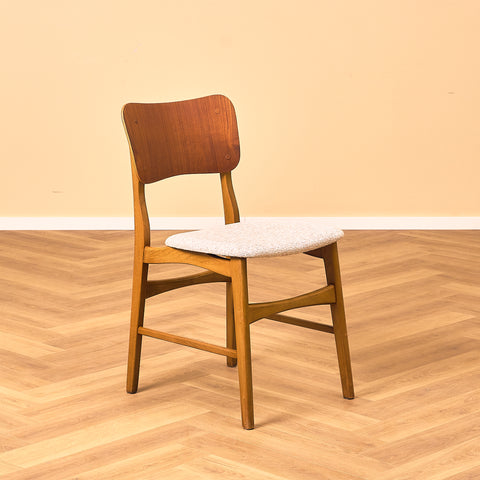 Danish dining chairs in teak and beech by Ib Kofod-Larsen