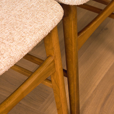 Danish dining chairs in teak and beech by Ib Kofod-Larsen