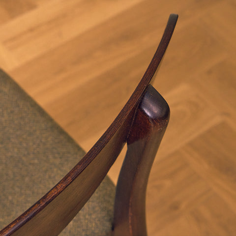 Danska matstolar i teak och bok från Findahl Møbelfabrik, modell 'Møsbol'