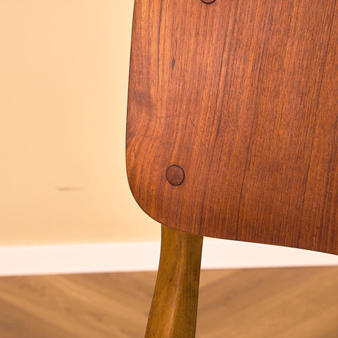 Danish dining chairs in teak and beech by Ib Kofod-Larsen