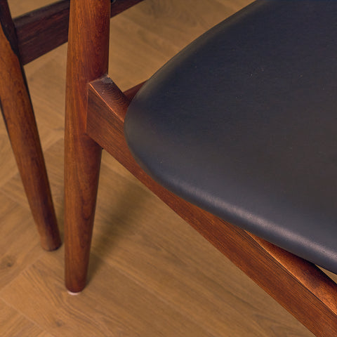 Danish dining chairs in Santos rosewood by Arne Vodder for Sibast, model No. 62