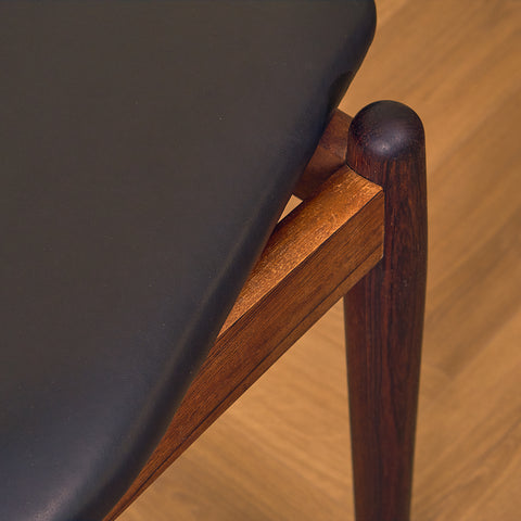 Danish dining chairs in Santos rosewood by Arne Vodder for Sibast, model No. 62