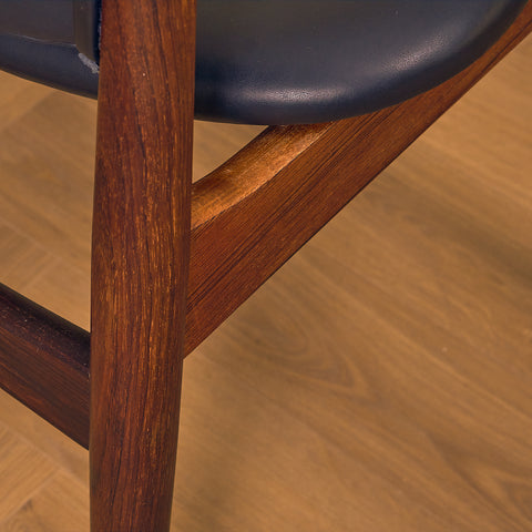 Danish dining chairs in Santos rosewood by Arne Vodder for Sibast, model No. 62