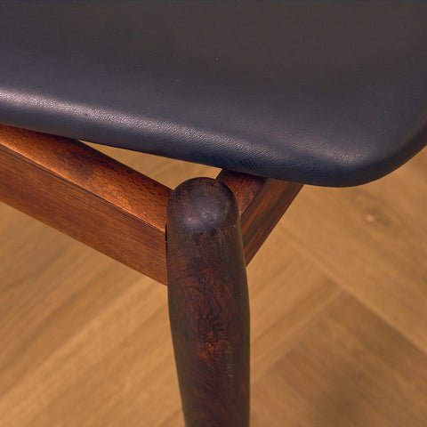 Danish dining chairs in Santos rosewood by Arne Vodder for Sibast, model No. 62
