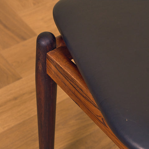 Danish dining chairs in Santos rosewood by Arne Vodder for Sibast, model No. 62