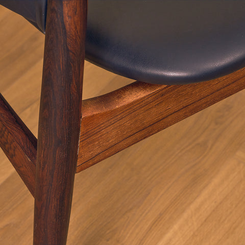 Danish dining chairs in Santos rosewood by Arne Vodder for Sibast, model No. 62