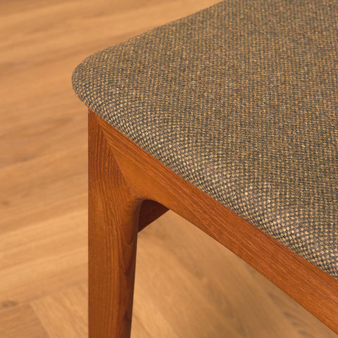 Danish dining chairs in teak, model 'Stol nr 4', by Thorsø Stole- och Møbelfabrik