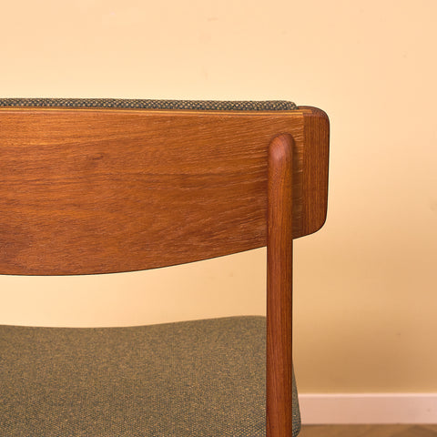 Danish dining chairs in teak, model 'Stol nr 4', by Thorsø Stole- och Møbelfabrik
