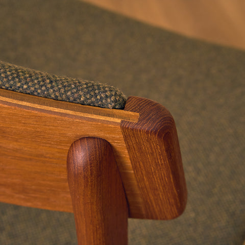Danish dining chairs in teak, model 'Stol nr 4', by Thorsø Stole- och Møbelfabrik