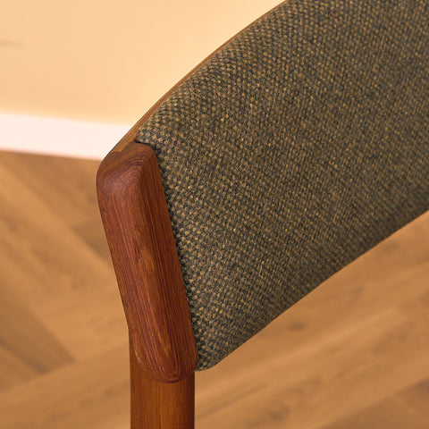 Danish dining chairs in teak, model 'Stol nr 4', by Thorsø Stole- och Møbelfabrik