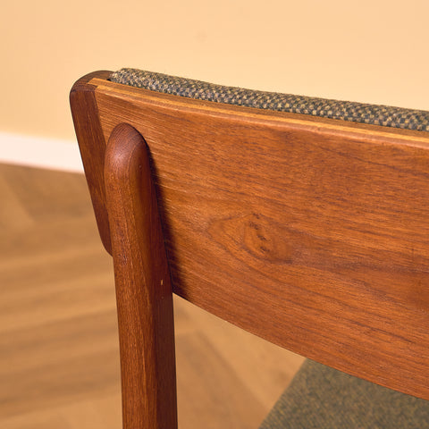 Danish dining chairs in teak, model 'Stol nr 4', by Thorsø Stole- och Møbelfabrik