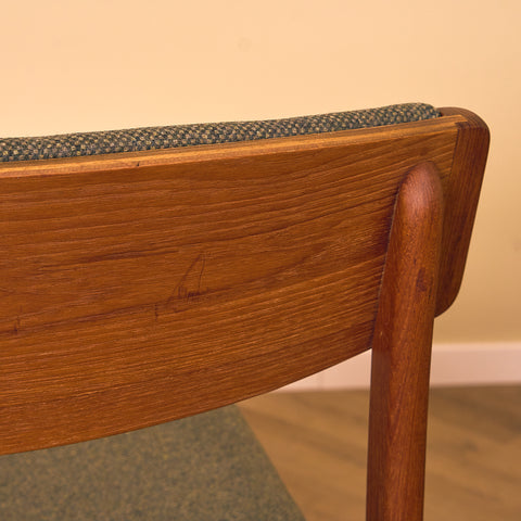 Danish dining chairs in teak, model 'Stol nr 4', by Thorsø Stole- och Møbelfabrik