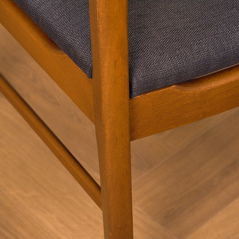 Danish set of 8 dining chairs "model 219" in teak & beech by Farstrup