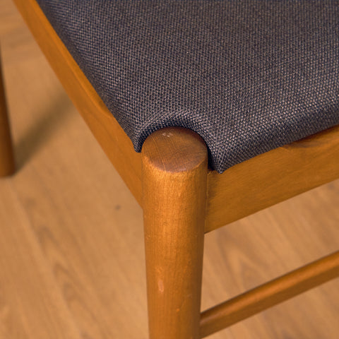 Danish set of 8 dining chairs "model 219" in teak & beech by Farstrup