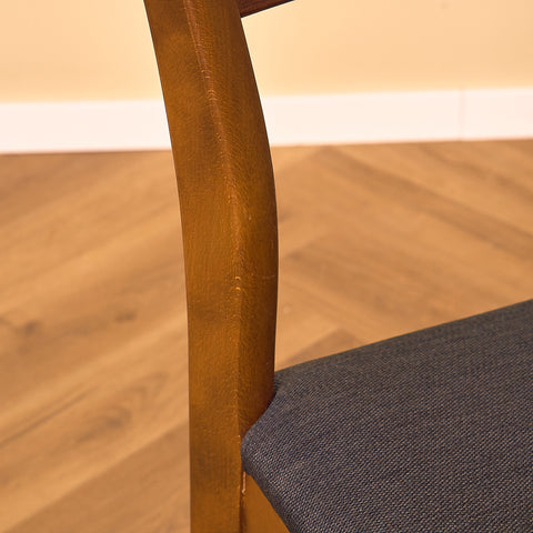 Danish set of 8 dining chairs "model 219" in teak & beech by Farstrup
