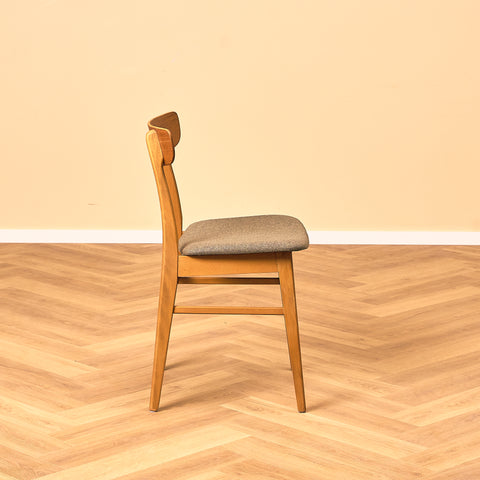 Danish dining chairs in teak & beech by Findahl Møbelfabrik, model 'Møsbol'