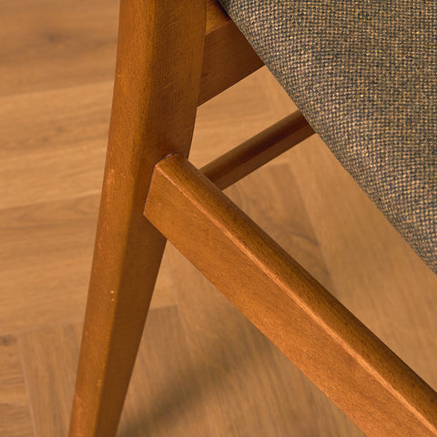 Danish dining chairs in teak & beech by Findahl Møbelfabrik, model 'Møsbol'