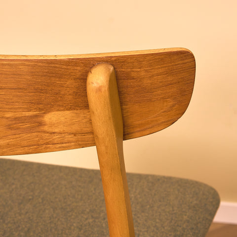 Danish dining chairs in teak & beech by Findahl Møbelfabrik, model 'Møsbol'