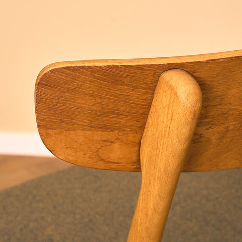 Danish dining chairs in teak & beech by Findahl Møbelfabrik, model 'Møsbol'