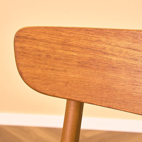 Danish dining chairs in teak & beech by Findahl Møbelfabrik, model 'Møsbol'