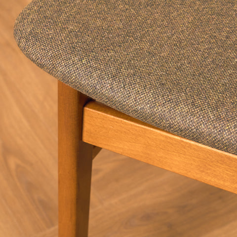 Danish dining chairs in teak & beech by Findahl Møbelfabrik, model 'Møsbol'