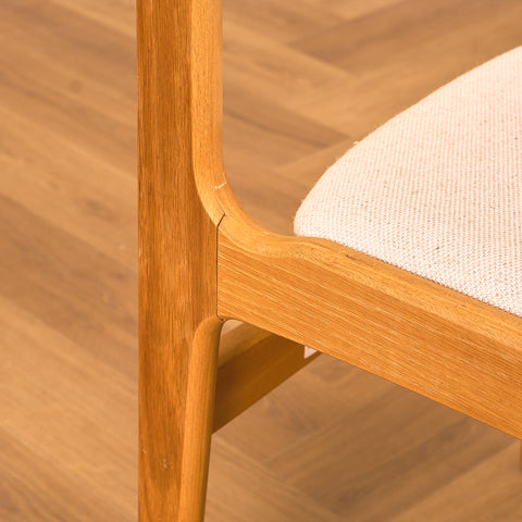 Danish set of 6 dining chairs by Erik Buch for Nova Stolefabrik