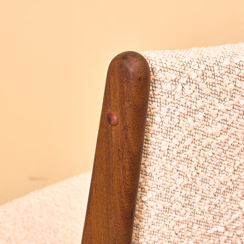 Danish dining chairs in walnut by Erik Buch, model 98