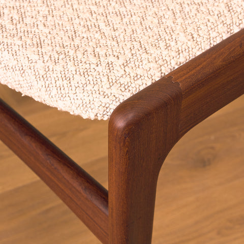 Danish dining chairs in walnut by Erik Buch, model 98