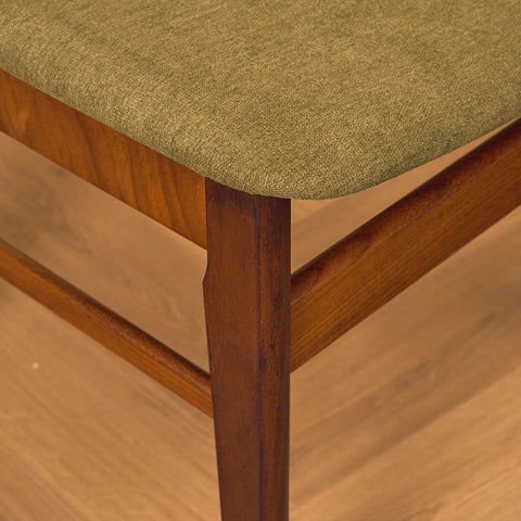 Danish set of 6 dining chairs in teak & walnut