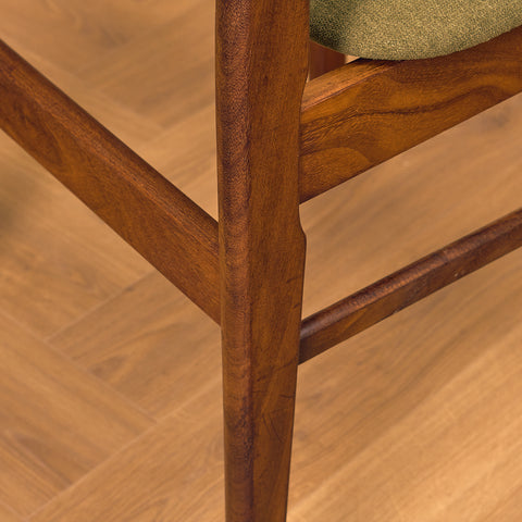 Danish set of 6 dining chairs in teak & walnut
