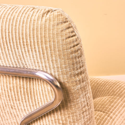 70s armchair in chrome