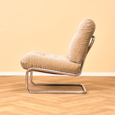 70s armchair in chrome