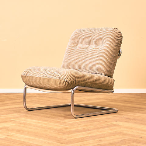 70s armchair in chrome