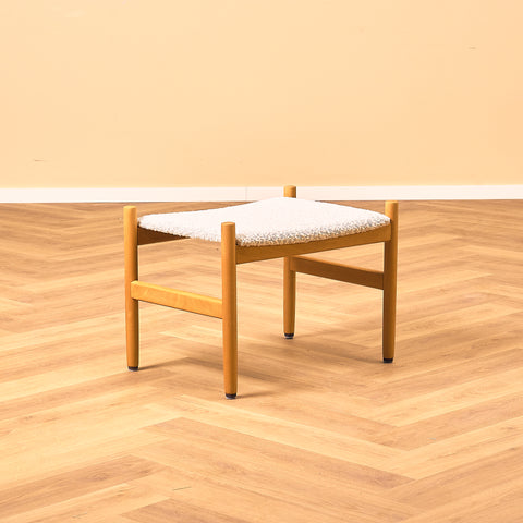 Danish stool in beech by Spøttrup Møbelfabrik