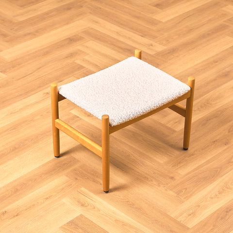 Danish stool in beech by Spøttrup Møbelfabrik
