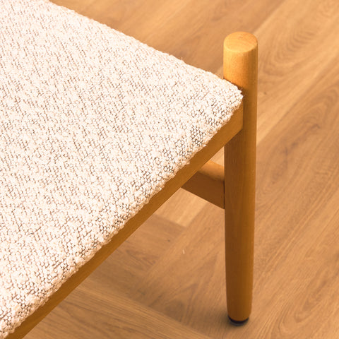 Danish stool in beech by Spøttrup Møbelfabrik