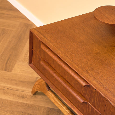 Teak Dressing Table with Mirror