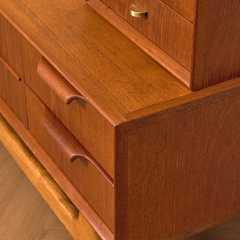 Teak Dressing Table with Mirror