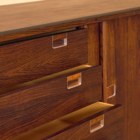 Danish sideboard in Santos rosewood by Kurt Ostervig