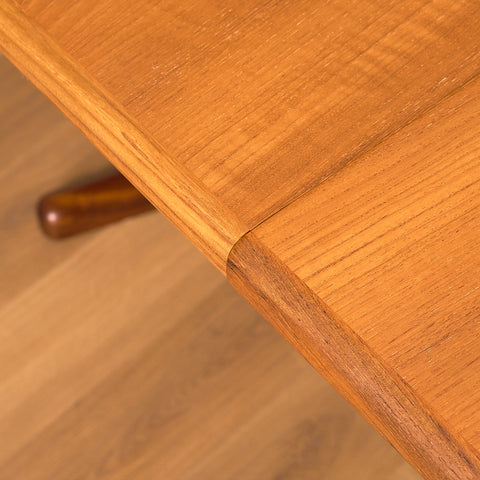 Danish oval dining table in teak, probably by Farstrup
