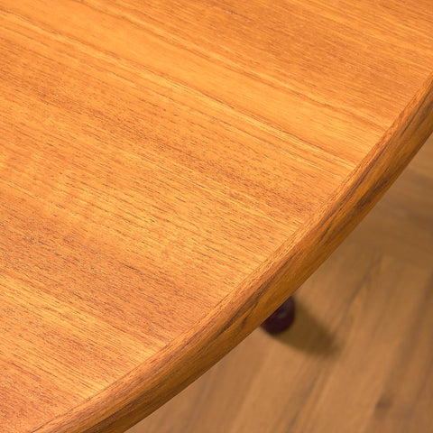 Danish oval dining table in teak, probably by Farstrup