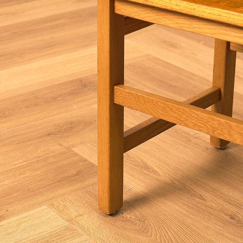 Swedish bedside table in teak and oak