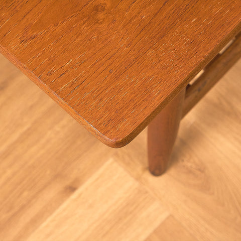 Danish coffee table in teak and oak by Ejvind A. Johansson for FDB