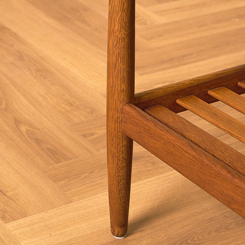 Danish coffee table in teak and oak by Ejvind A. Johansson for FDB