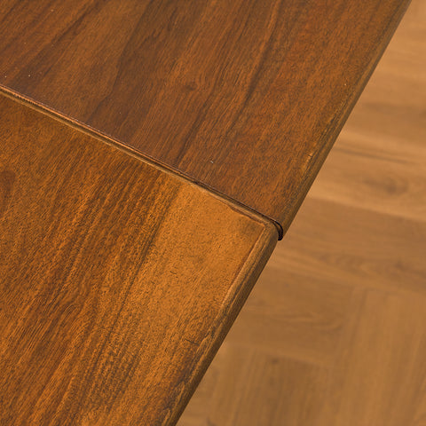 Mid-century dining table in oak and walnut